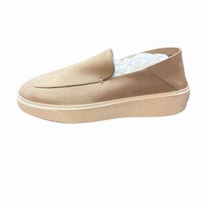 Reiss Men's Beige Nubuck Leather Slip-On Loafers Size 9 Casual Shoes NWOT